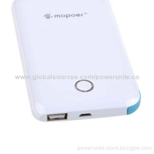 Built-in Cable, Dual USB Ports, Portable Power Bank for Smart Phone 6600mAh